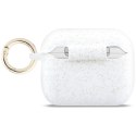 Etui Guess Silicone Glitter Ring do AirPods Pro 3 biały