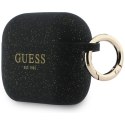 Etui Guess Silicone Glitter Ring do AirPods Pro 3 czarny
