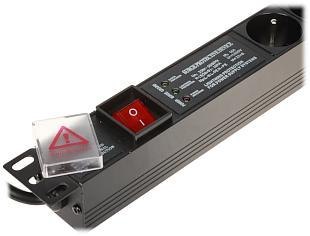 Listwa zasilająca 6 gniazd PD-6/R-SPD-3L