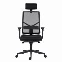 Powerton ERGO MARIE Ergonomiczny fotel biurowy, Czarny
