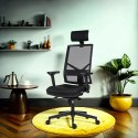 Powerton ERGO MARIE Ergonomiczny fotel biurowy, Czarny