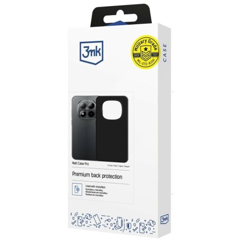 Etui 3MK Matt Case Pro do Redmi note 15 Pro czarny