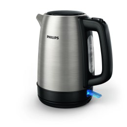 Philips Daily Collection Metalowy czajnik 1,7 l — pokrywka z mech. sprężynowym i wskaźnik