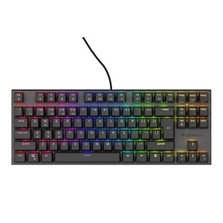 Klawiatura GENESIS Thor 303 TKL Gaming USB QWERTY US English Czarny