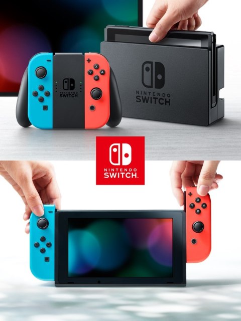 Nintendo Switch przenośna konsola do gier 15,8 cm (6.2") 32 GB Ekran dotykowy Wi-Fi Niebieski, Szary, Czerwony