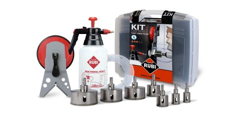 RUBI Easy Gres Plus Kit Zestaw wierteł 7 sztuk