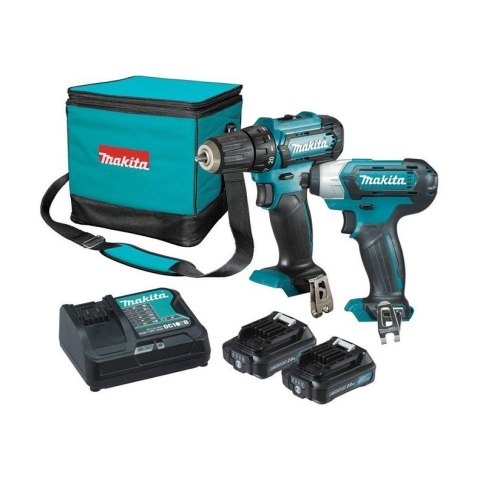 Zestaw narzędzi Makita CLX224A Battery Toolbox 12V MAX; 2 x 2.0 Ah Li-ion (DF333D + TD110D)