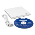 Nagrywarka zewnętrzna DVD -/+ R/RW Slim USB HLDS GP57EW40 (biała)