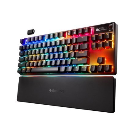 SteelSeries Klawiatura Gaming Apex Pro TKL Gen 3 US Layout Bluetooth Czarna 2.4 GHz / Bluetooth/ Wired OmniPoint 3.0 Adjustable 