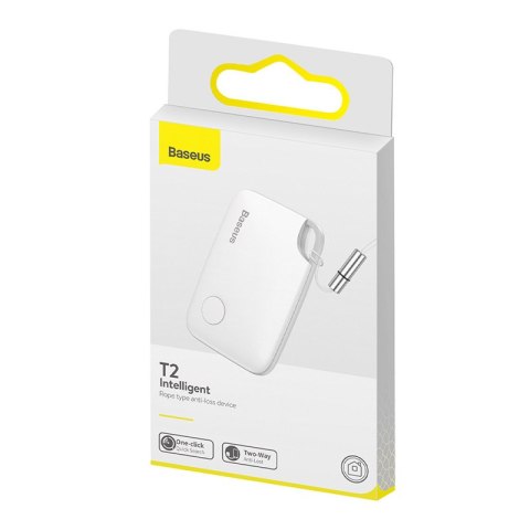 Lokalizator Bluetooth Baseus T2 ze smyczą (biały)