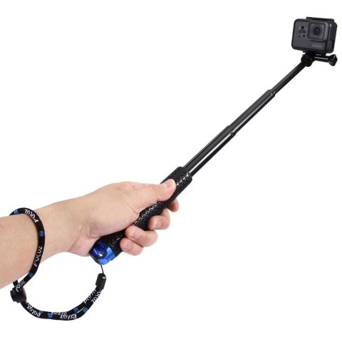 Selfie Stick Puluz do kamer sportowych (DJI, GoPro, Insta360)(czarny)