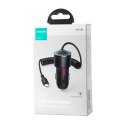 Ładowarka samochodowa Joyroom JR-CL25, 2x USB + kabel Lightning (czarna)