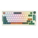 Bezprzewodowa klawiatura mechaniczna Royal Kludge RKH81 RGB, Sky cyan switch (zielona) (QWERTY)