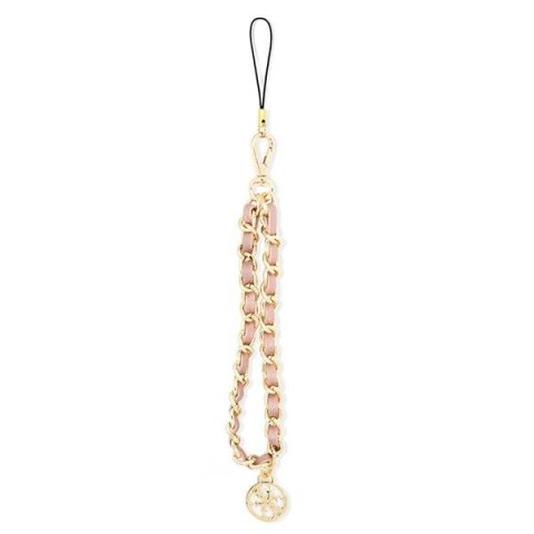 Guess zawieszka GUSTSAS4P Phone Strap różowy/pink Chain Metal 4G Charm