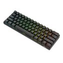 Klawiatura mechaniczna Royal Kludge RK61 RGB, red switch (czarna) (QWERTY)