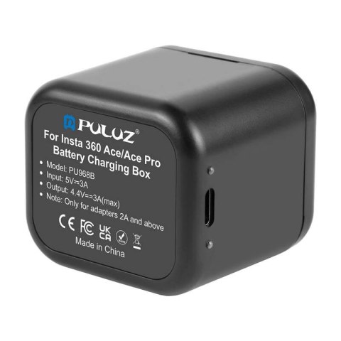 Ładowarka + case na karty pamięci PULUZ do Insta360 Ace / Ace Pro / Ace Pro 2