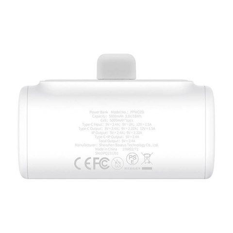 Powerbank OS-Baseus Compact IP 5000mAh 20W (biały)