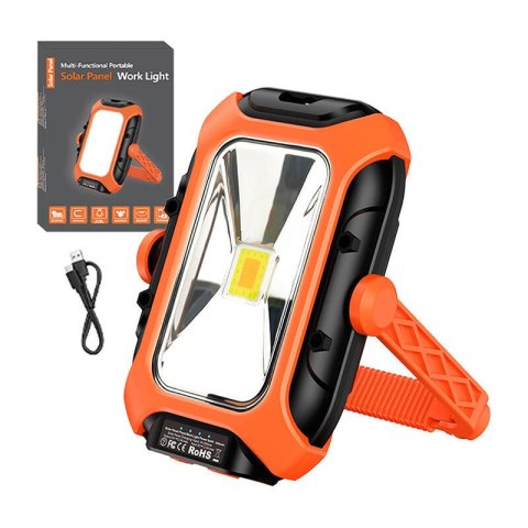 Lampa warsztatowa z panelem solarnym Superfire GM05 - 500 lm, powerbank