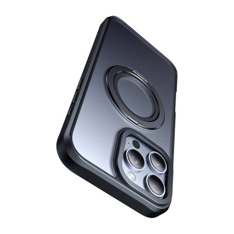 Etui McDodo PC-4932 MagSafe dla iPhone 16 Pro z stojakiem (czarne)