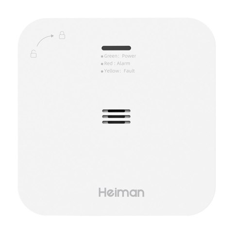 Bezprzewodowy czujnik alarm tlenku węgla Heiman HM-720ES-W Interlinked