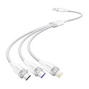 Kabel USB 2.0 A do 3w1 6A Vention CTRWG 1.5M (biały)