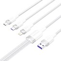 Kabel USB 2.0 A do 3w1 6A Vention CTRWG 1.5M (biały)