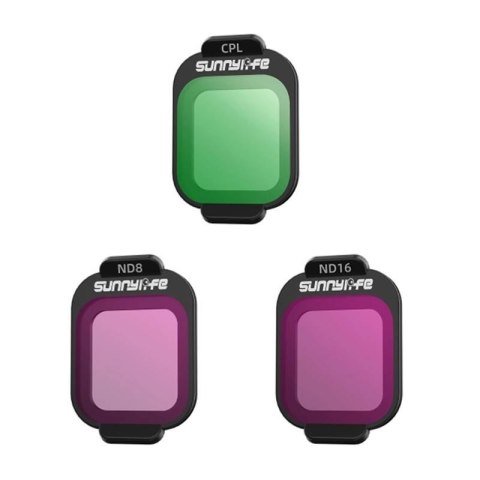 Filtry CPL, ND8, ND16 Sunnylife do DJI Flip