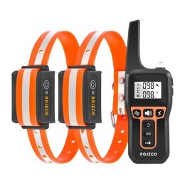 Zestaw obroży antyszczekowych z pilotem Rojeco PD529 1000m (pomarańczowy)