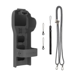 Etui ochronne Sunnylife z paskiem i smyczą do Osmo Pocket 3 (szare)