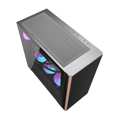 Obudowa komputerowa Darkflash DS900WS (czarna) + 4 wentylatory