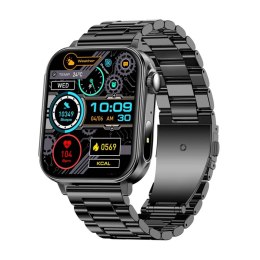 Smartwatch Colmi P80 (stalowy czarny)