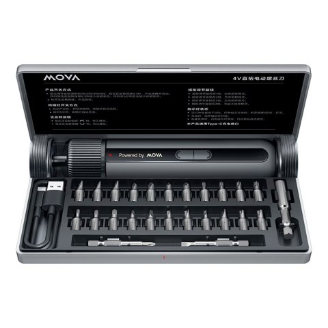 Zestaw wkrętaków 4V 8N-m MOVA MSD008