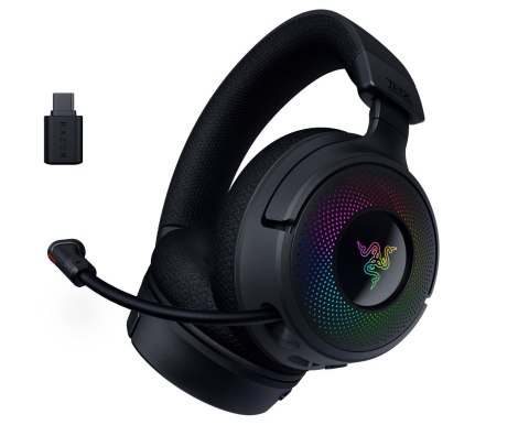 Razer Kraken V4 Zestaw słuchawkowy Bezprzewodowy Opaska na głowę Gaming USB Typu-A Bluetooth Czarny