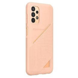 Etui Samsung EF-OA135TP A13 A135 brzoskwiniowy/peach Card Slot Cover