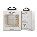 Guess GUA2LSC4EG AirPods cover szary/grey Silicone Charm 4G Collection