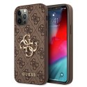 Guess GUHCP12M4GMGBR iPhone 12/12 Pro 6,1" brązowy/brown hardcase 4G Big Metal Logo