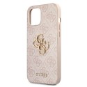 Guess GUHCP12M4GMGPI iPhone 12/12 Pro 6,1" różowy/pink hardcase 4G Big Metal Logo