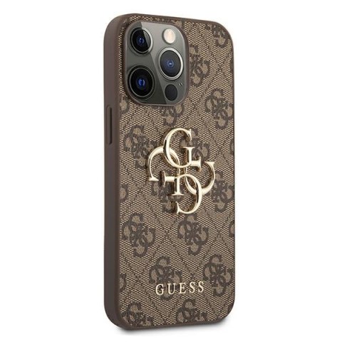 Guess GUHCP13X4GMGBR iPhone 13 Pro Max 6,7" brązowy/brown hardcase 4G Big Metal Logo