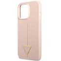 Guess GUHCP13XSLTGP iPhone 13 Pro Max 6,7" różowy/pink hardcase Silicone Triangle