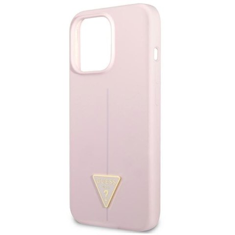 Guess GUHCP13LSLTGU iPhone 13 Pro / 13 6,1" fioletowy/purple hardcase Silicone Triangle