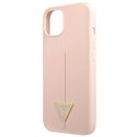 Guess GUHCP13MSLTGP iPhone 13 6,1" różowy/pink hardcase Silicone Triangle