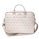 Guess Torba GUCB15QLPK 16" różowa/pink Quilted