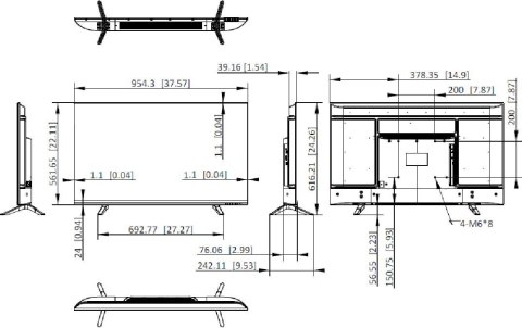 Monitor Hikvision DS-D5043F3-1V0S