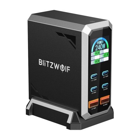 Ładowarka sieciowa Blitzwolf BW-S31 2xUSB-A, 4xUSB-C, PD, 240W
