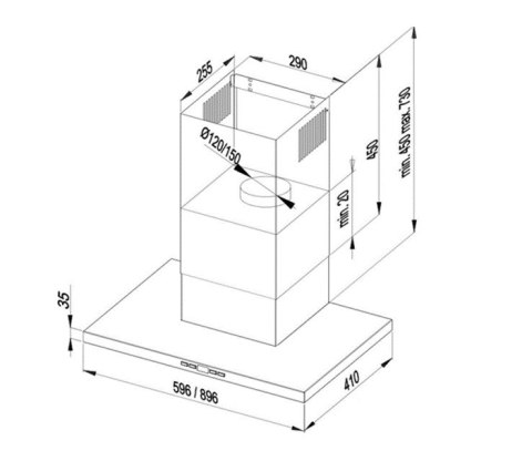 Okap przyścienny MAAN Siena Soft 60 czarny
