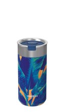 Quokka Boost Coffee Tumbler - Kubek termiczny ze stali nierdzewnej z zaparzaczem 400 ml (Bue Jungle)