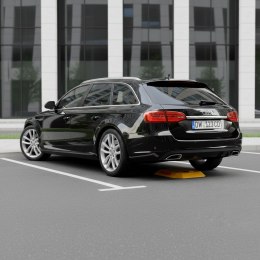 Blokada parkingowa składana zapora 30 cm na klucz z odblaskowymi pasami