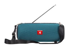 GEMBIRD PRZENOŚNY GŁOŚNIK BLUETOOTH SPK-BT-17-G FM-RADIO, WBUDOWANY MIKROFON, KOLOR ZIELONY, USB, AUX, MICROSD