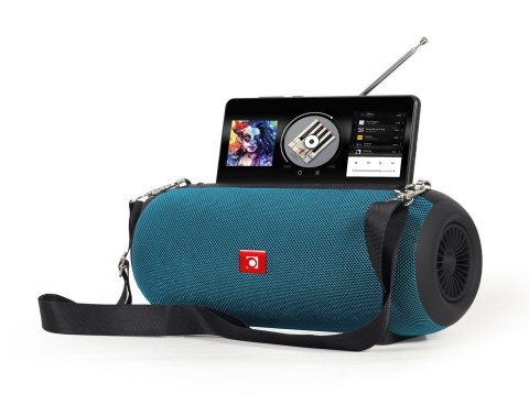 GEMBIRD PRZENOŚNY GŁOŚNIK BLUETOOTH SPK-BT-17-G FM-RADIO, WBUDOWANY MIKROFON, KOLOR ZIELONY, USB, AUX, MICROSD