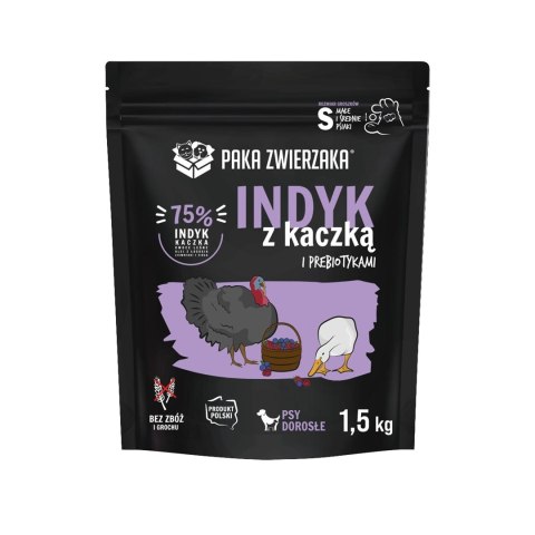 Paka Zwierzaka Seventh Heaven Indyk z kaczką ''S'' 1,5kg